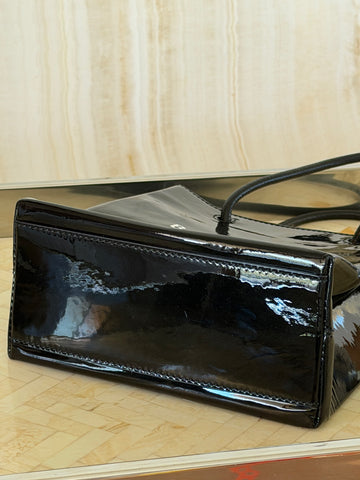 Balenciaga XXS Everyday Shopping Tote – Black Patent Leather