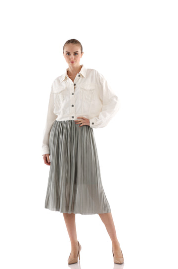 Nicole Skirt- Silver
